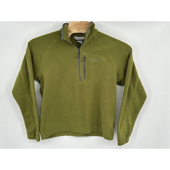 Columbia Sweater Mens Large Gray Fleece Full Zip‎ Pockets Hiking Outdoors - Picture 1 of 1